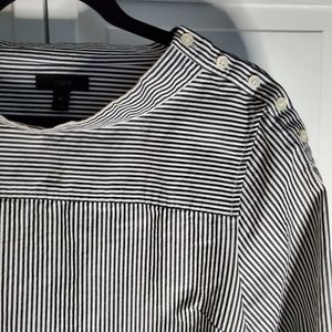 JCREW black and white cotton top